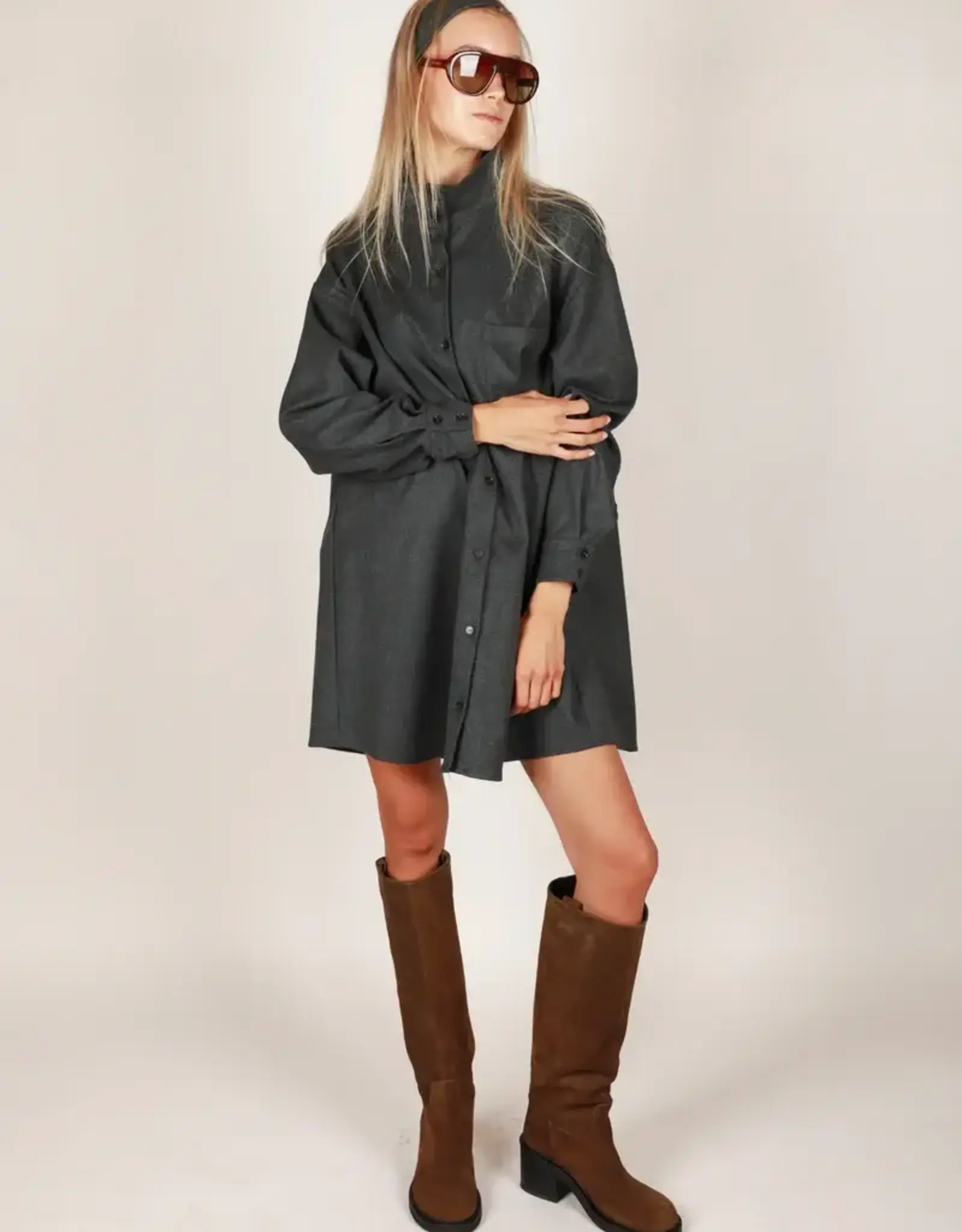 Noted Bibi Dress Grey