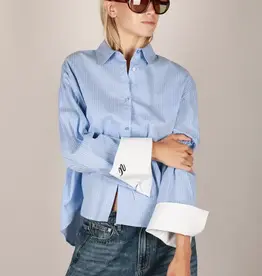 Noted Dia Shirt Blue Stripe