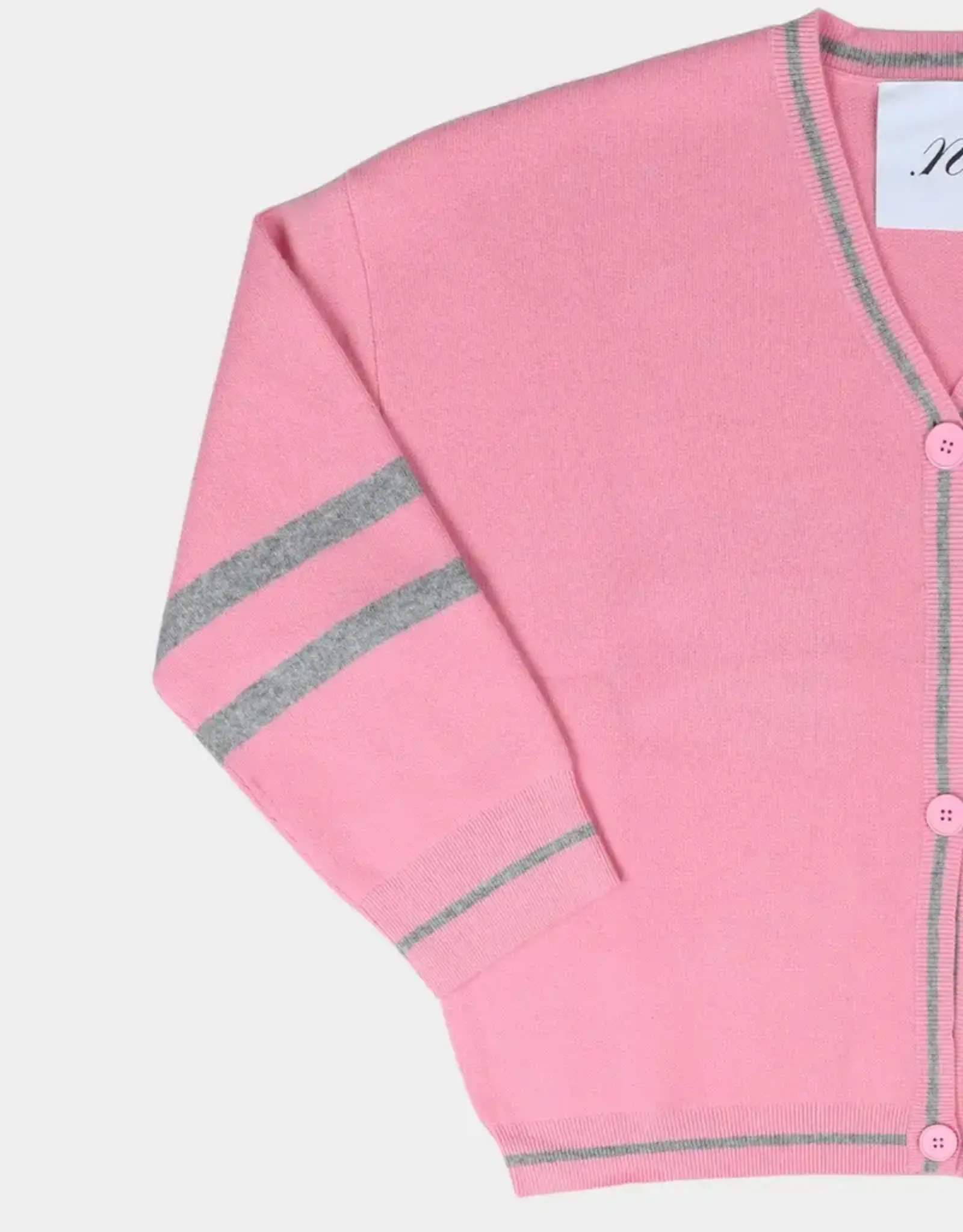 Noted Benny Cardigan Pink Grey