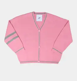Noted Benny Cardigan Pink Grey