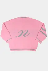 Noted Benny Cardigan Pink Grey