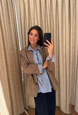Stella Nova Striped Blazer Brown