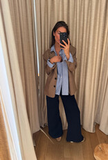 Stella Nova Striped Blazer Brown