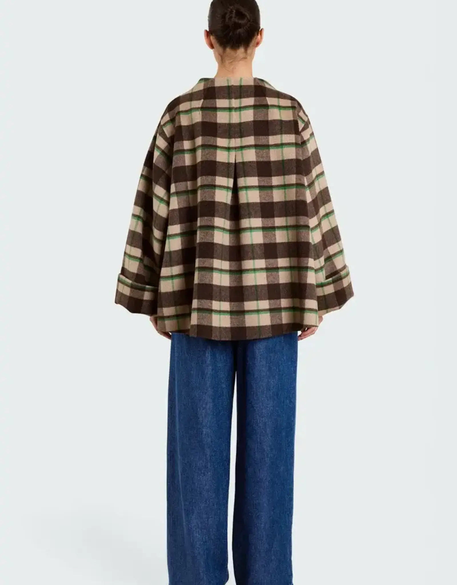 Studio Clique Vera Jacket Tartan Brown XS/S