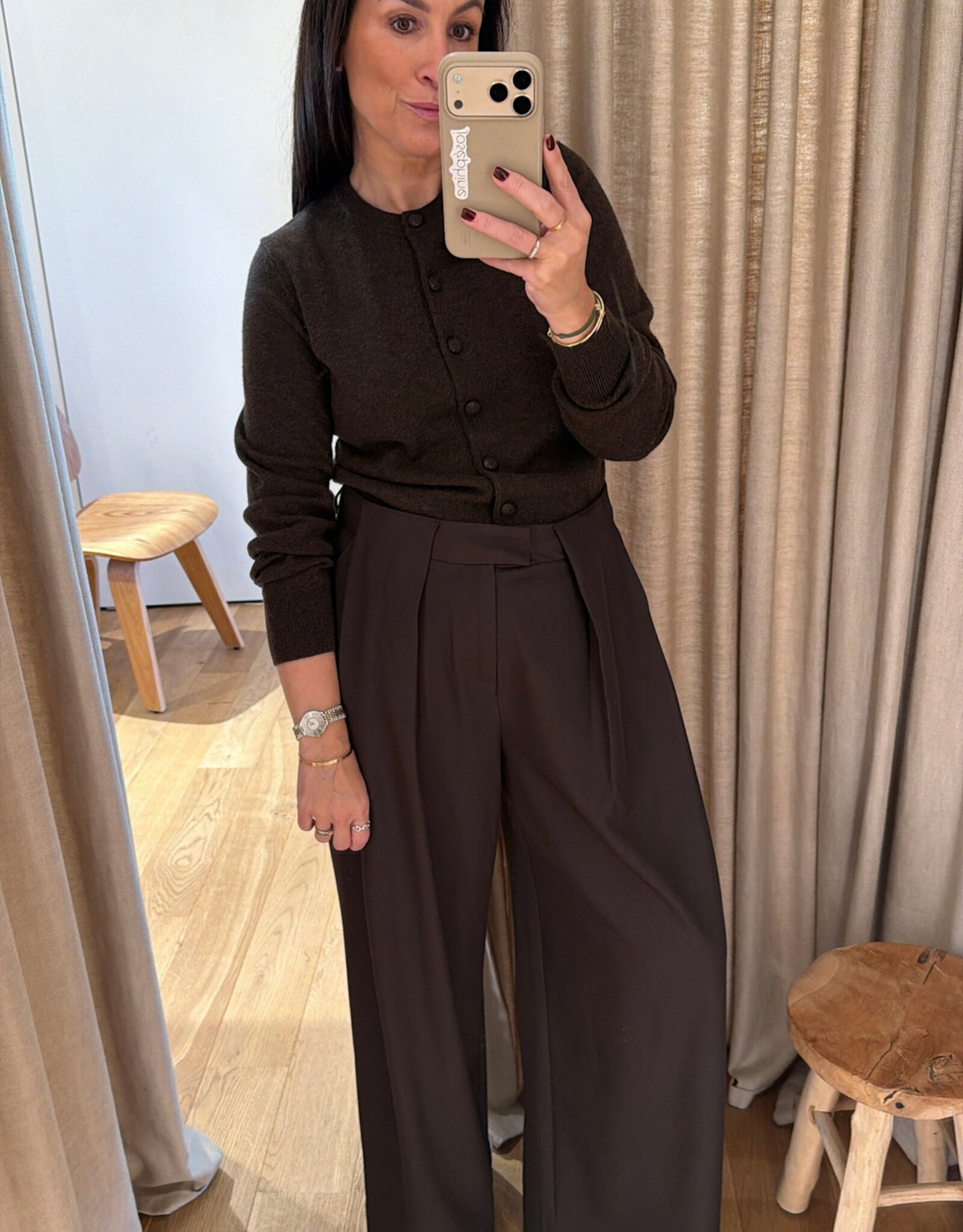 Cras Felicita Trousers Java Brown