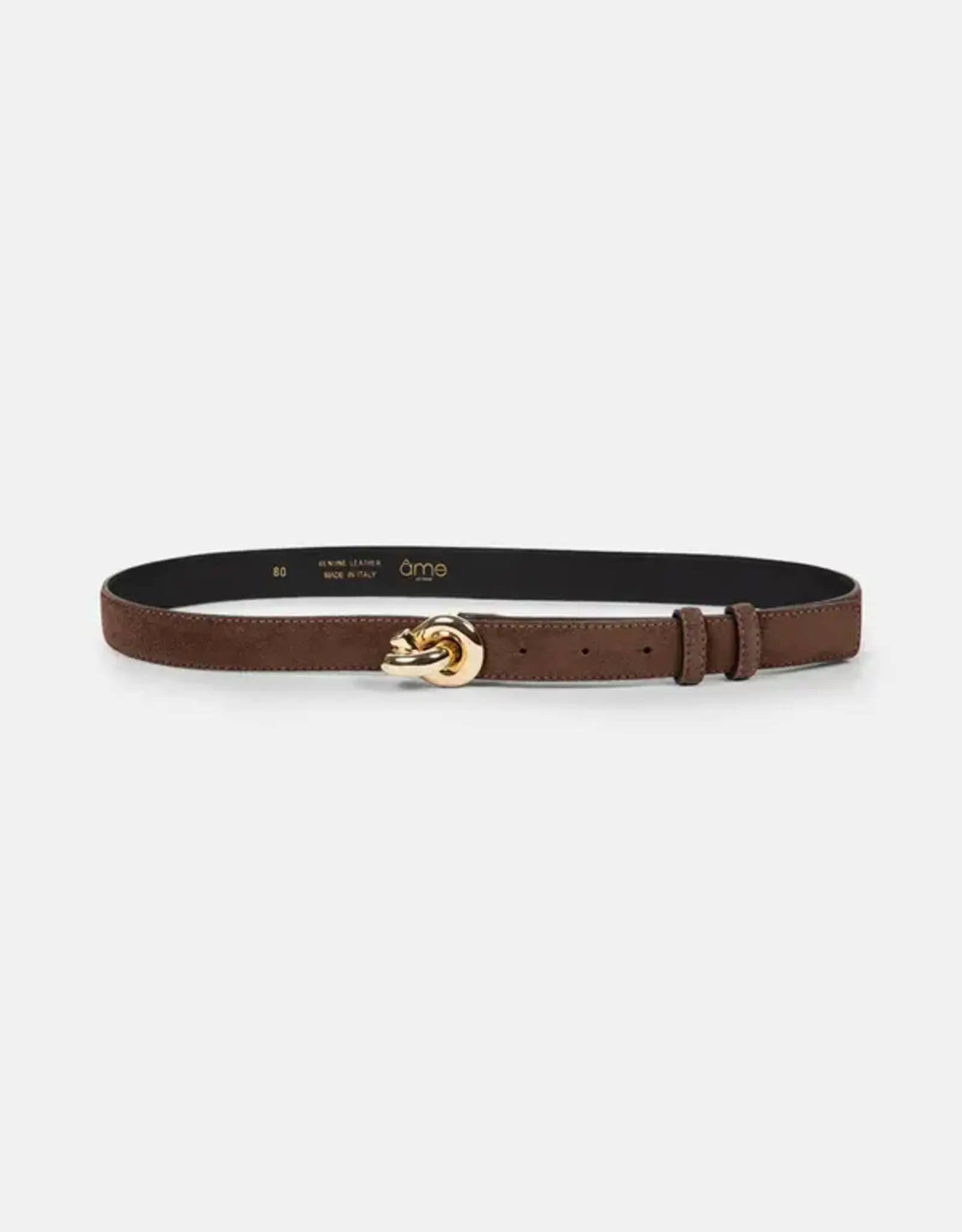 Âme Lively Brown Suede Belt