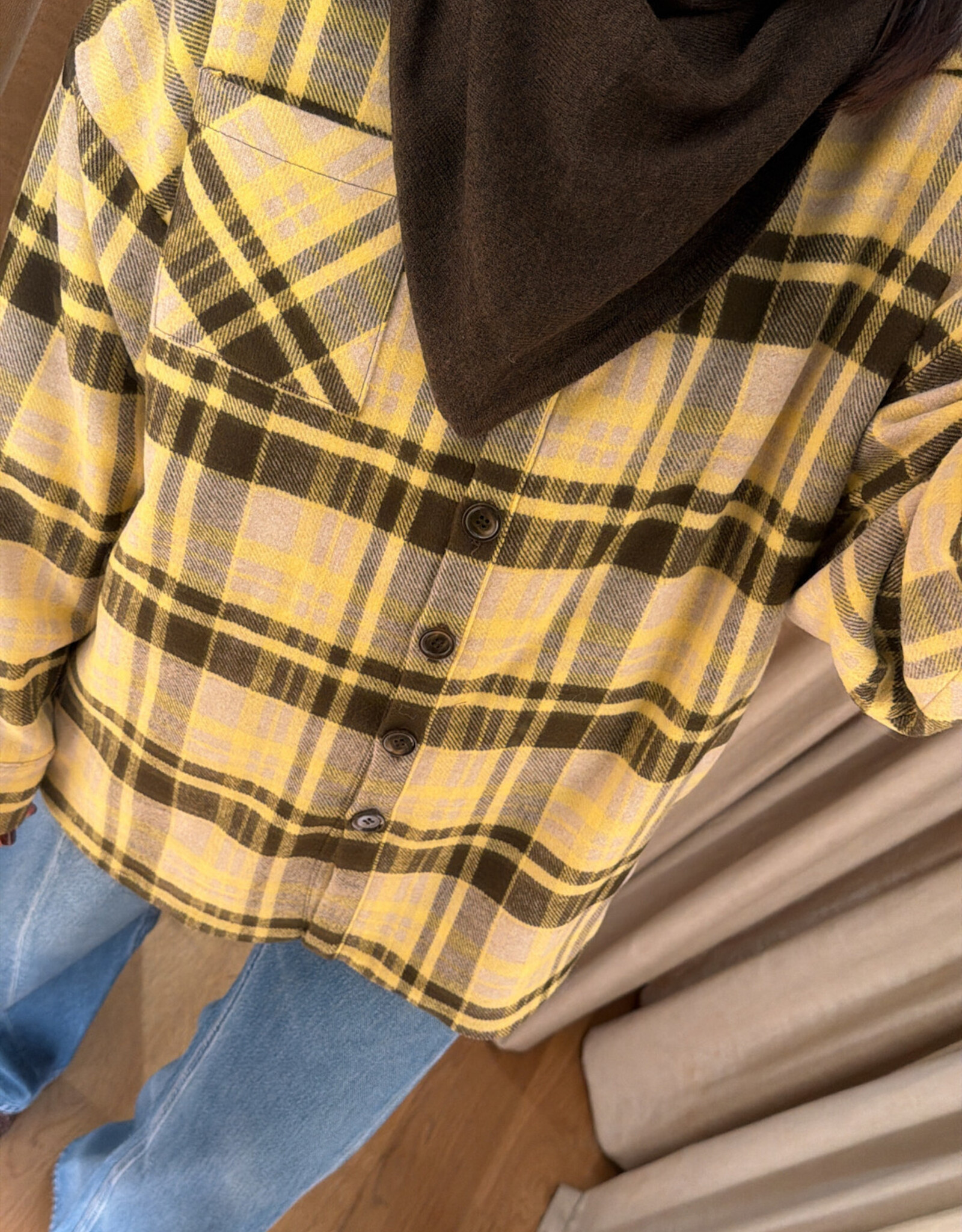 Re/Born Janet Vest Brown Check