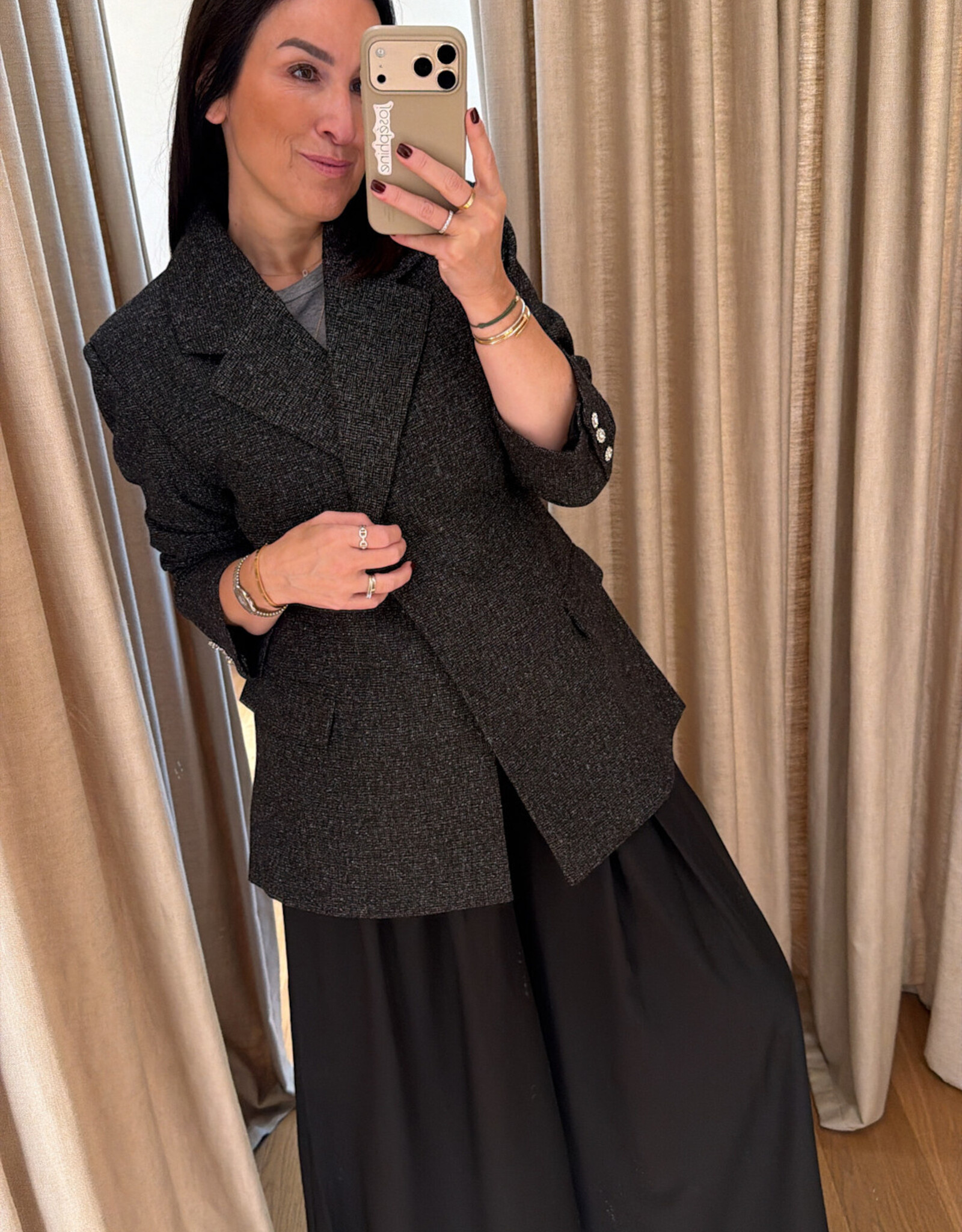 Cras Leonora Blazer Salt and Pepper