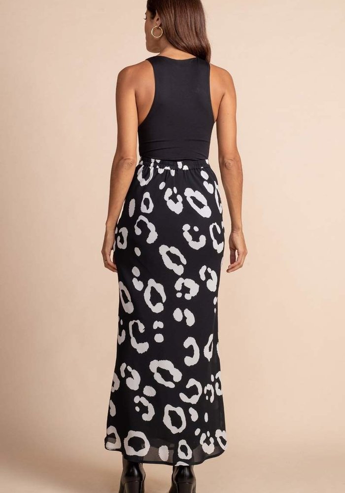 light blue wool skirt