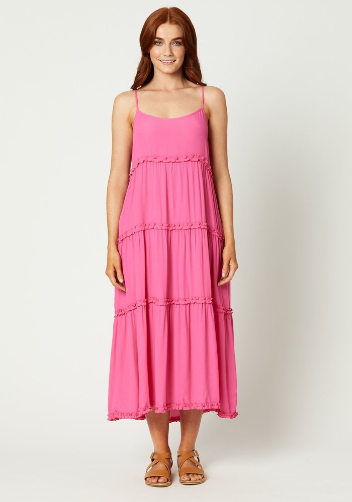 Eb \u0026 Ive Tribal Tiered Maxi Dress 