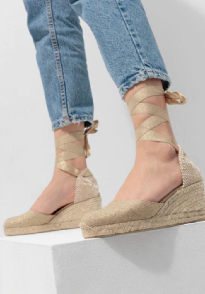 Castaner Carina Gold Espadrille Sunday Best