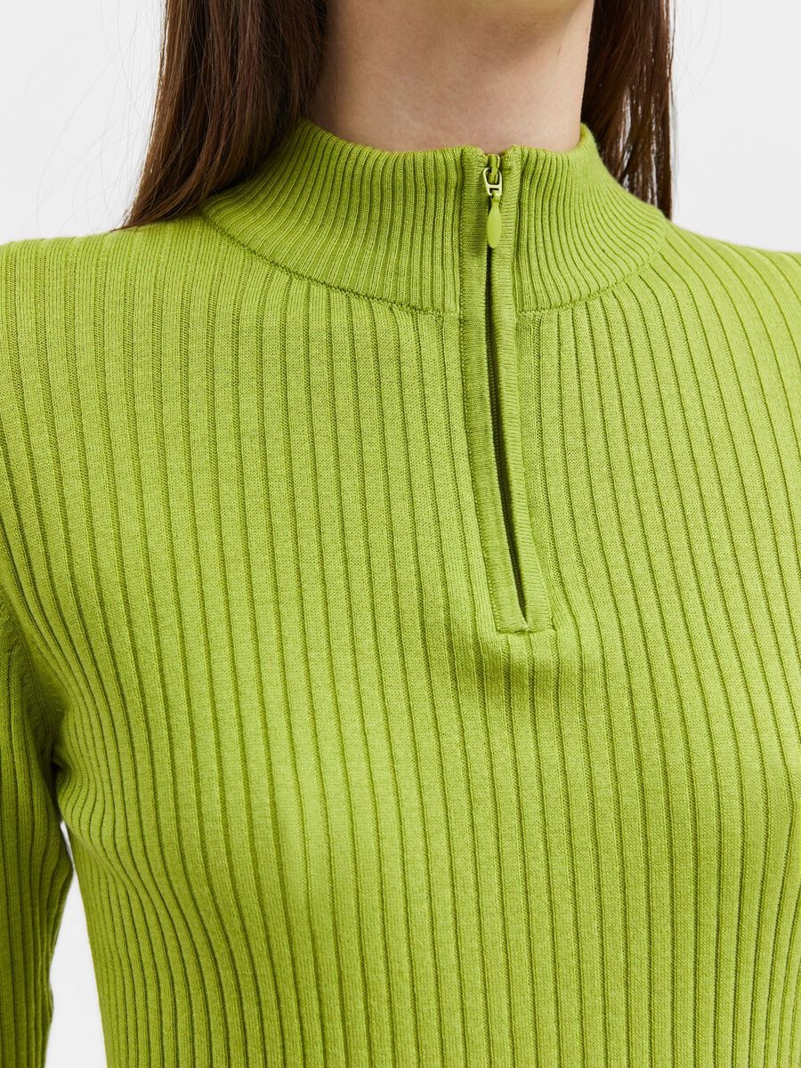 Selected Femme Lydia Skinny Rib Jumper Sunday Best