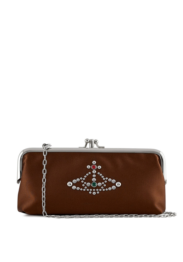 Vivienne Westwood Studs & Stones Purse With Chain Handle