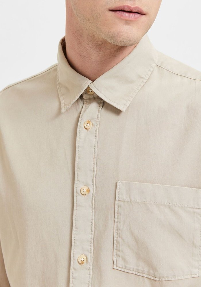 Selected Homme Regpastel Linen Shirt