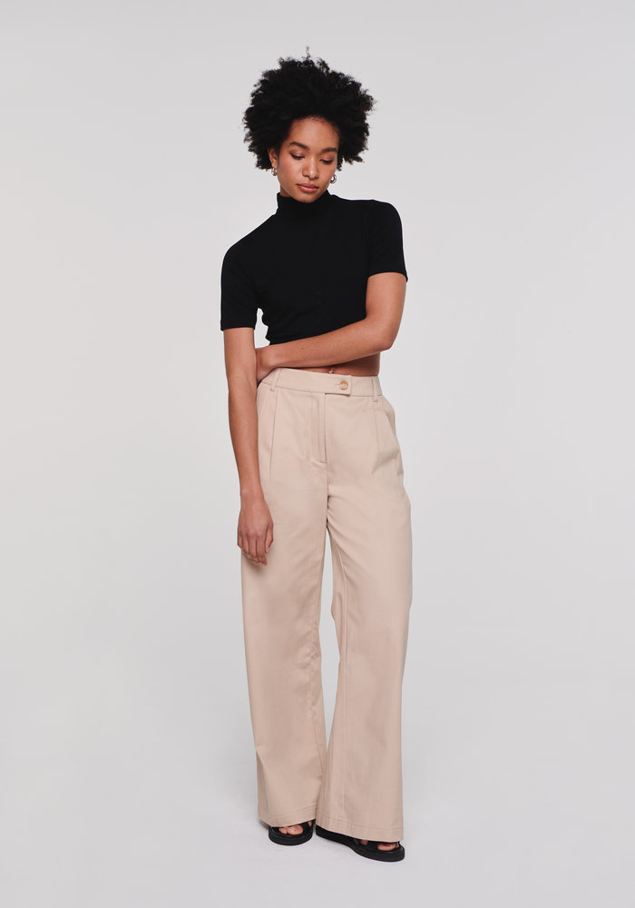 Aligne Hotel Crop Hi Neck Top