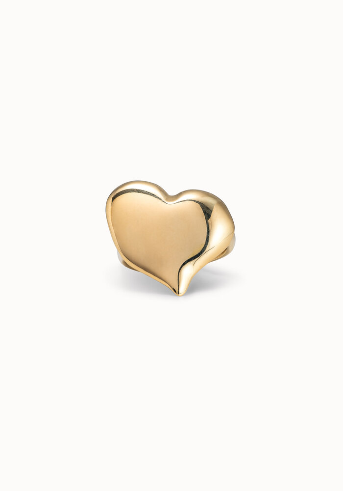 Uno De 50 Heart Ring ANI0700ORO