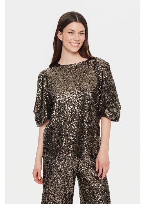 SAINT TROPEZ Saint Tropez Bailey Sequin Blouse