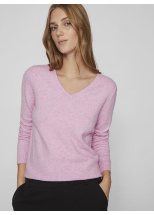 VILA Vila Viril V-Neck Long Sleeve Knit