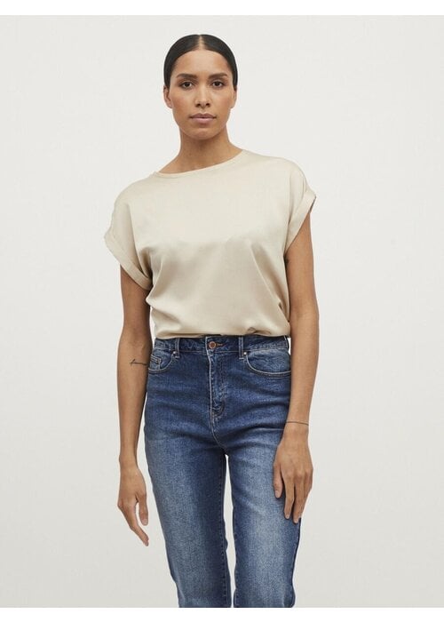 VILA Vila Viellette Satin T-Shirt