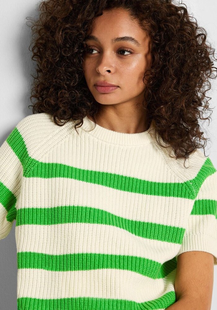 Selected Femme Bloomie Short Sleeve Striped Knit
