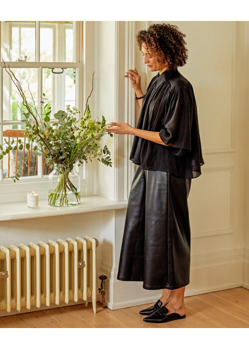 CHALK Chalk Darcy Faux Leather Trousers