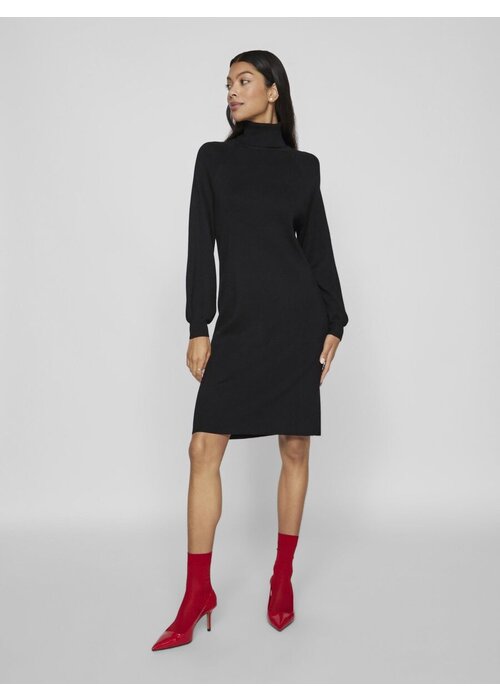 VILA Vila Vidstria Roll Neck Knitted Dress VILA Vila Vidstria Roll Neck Knitted Dress