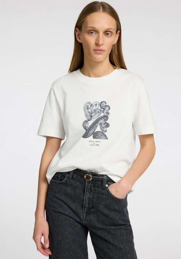 Selected Femme Boxy Print Tee (collaboration with Nous Vous, London)