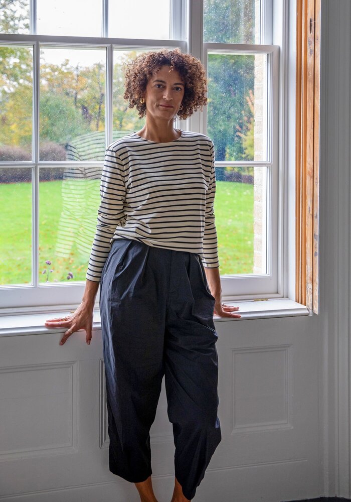 Chalk Fleur Stripe Long Sleeve T-Shirt