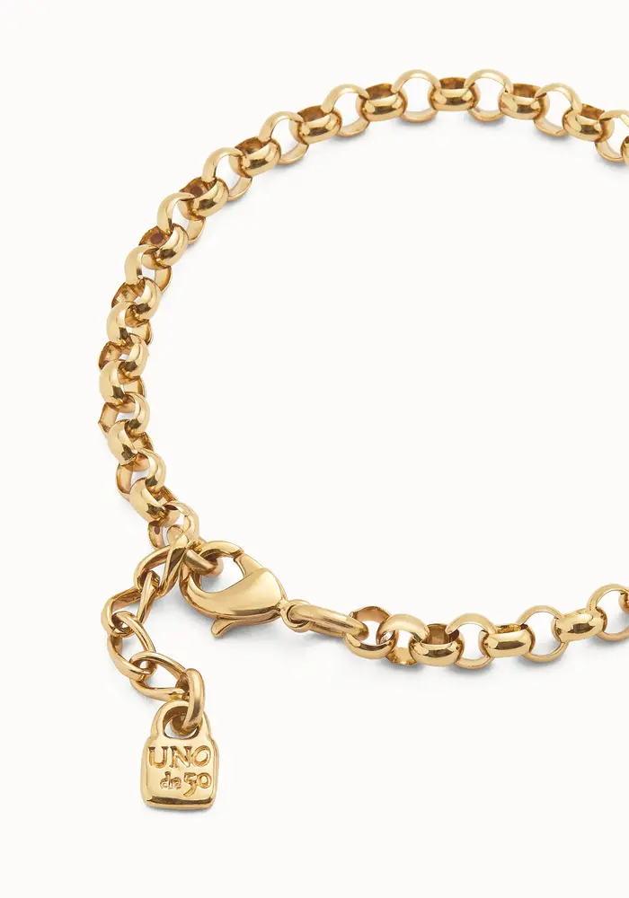 Uno De 50 PUL2539ORO Link Chain Bracelet