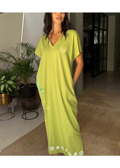 NEVER FULLY DRESSED Never Fully Dressed Olive Charms T-Shirt Dress