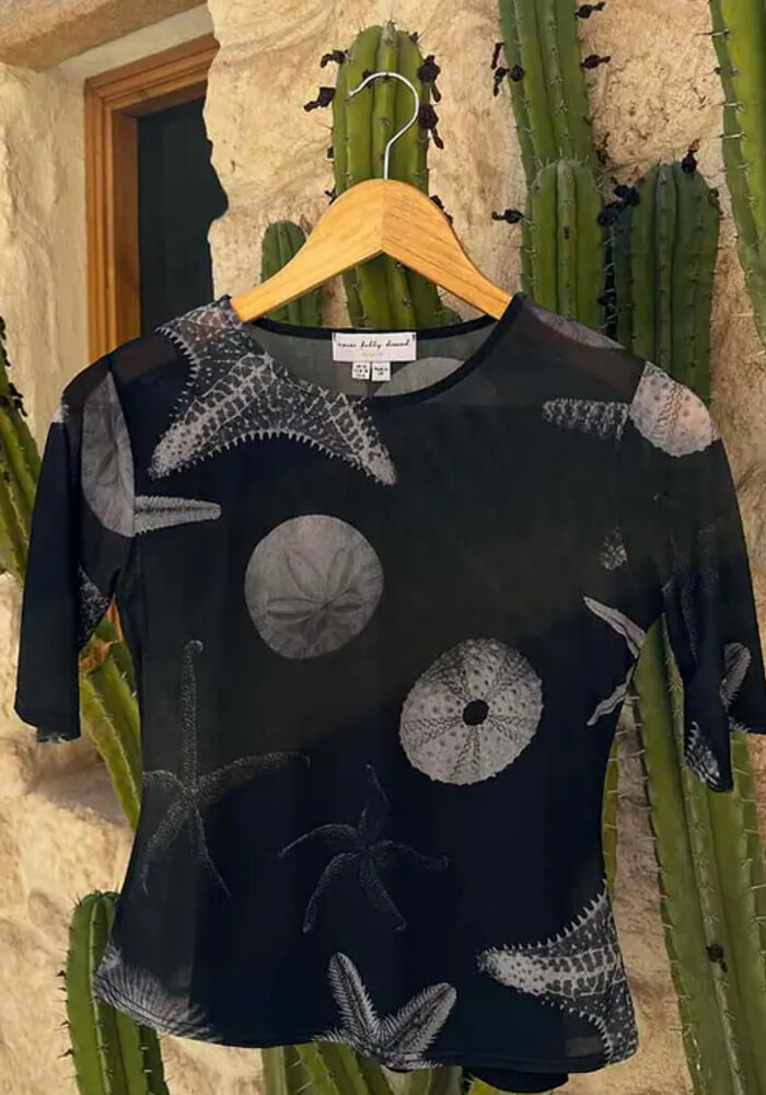 Never Fully Dressed Seashell Mesh T-Shirt