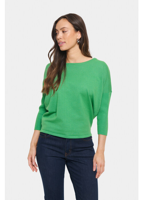 SAINT TROPEZ Saint Tropez Mila Round Neck Sweater