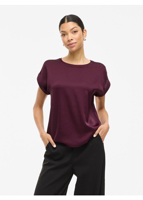 VILA Vila Viellette Satin T-Shirt