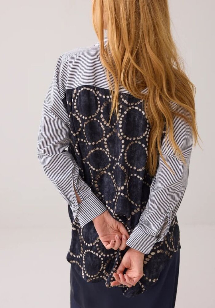 Summum 2S3329 Stripe-Print Shirt