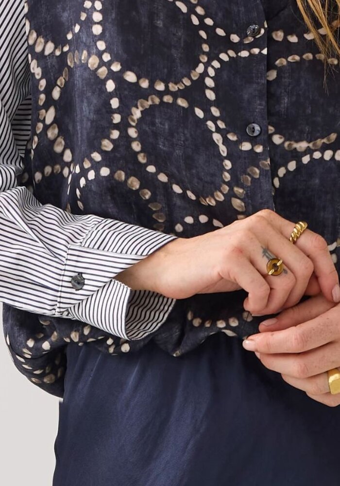 Summum 2S3329 Stripe-Print Shirt