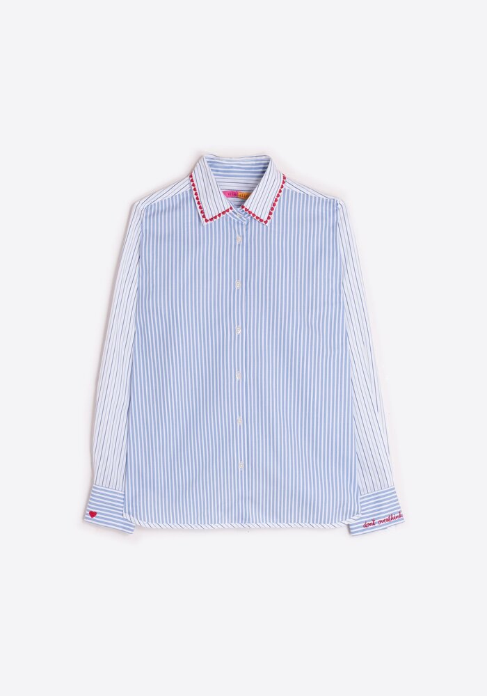 Vilagallo Isa Embroidered Hearts Shirt