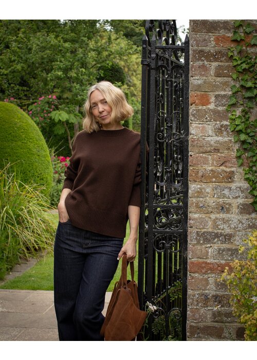 CHALK Chalk Devon Crew Wide Neck Jumper