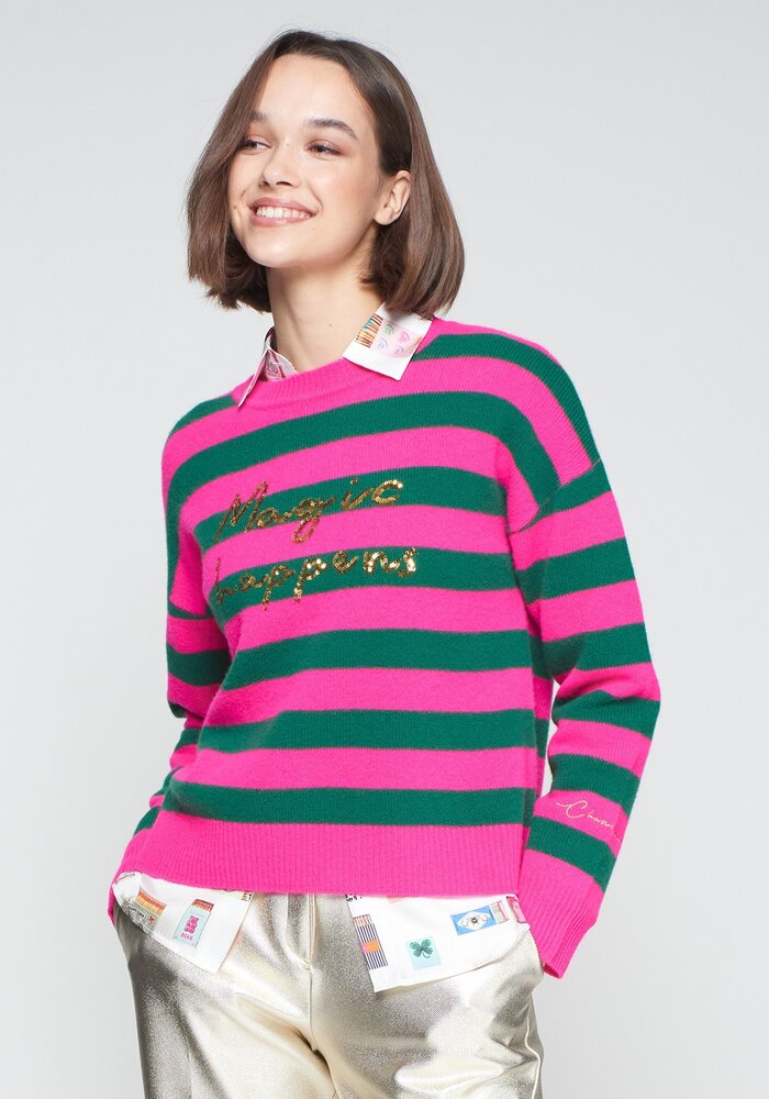 Vilagallo Fabiola Stripe Knitted Jumper