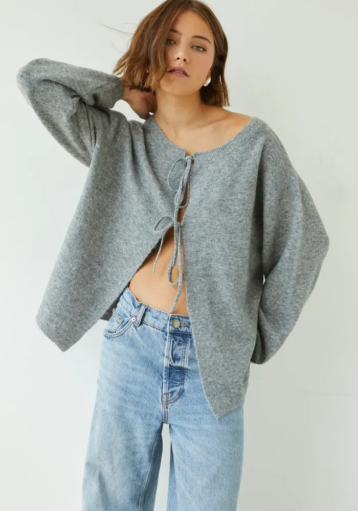 Charli Erin Bow Fastening Cardigan