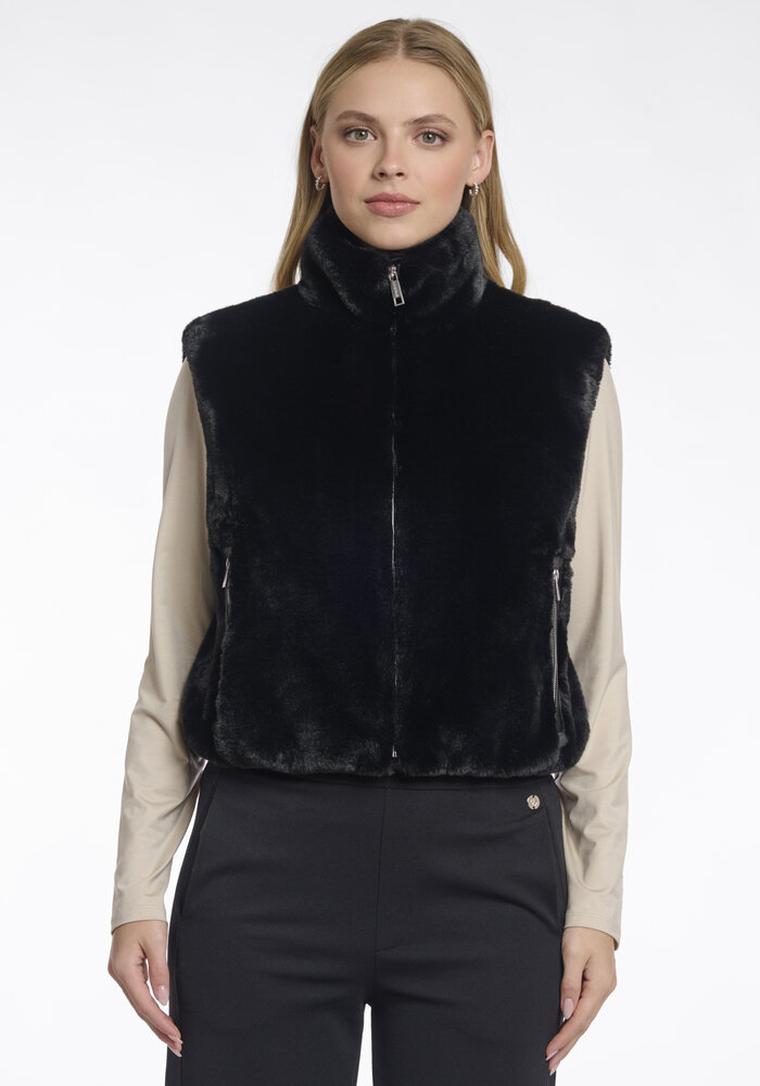 Rino & Pelle Nikki Short Faux Fur Waistcoat