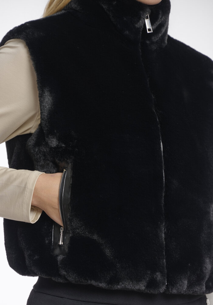 Rino & Pelle Nikki Short Faux Fur Waistcoat