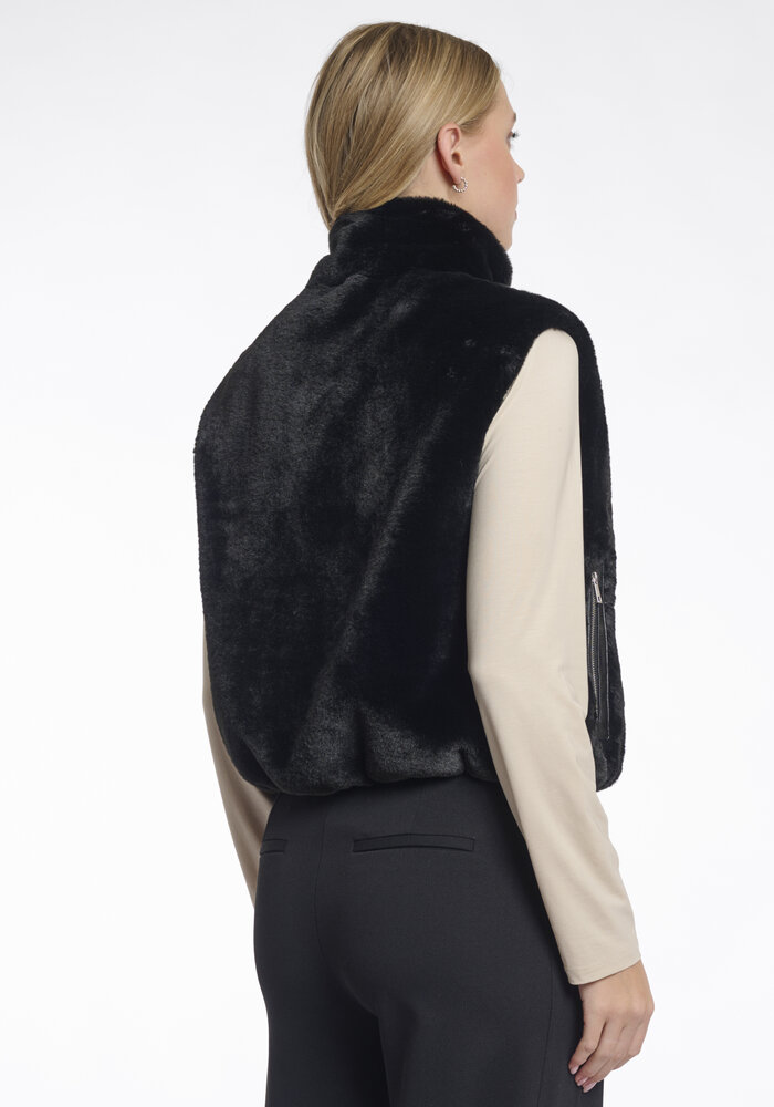 Rino & Pelle Nikki Short Faux Fur Waistcoat