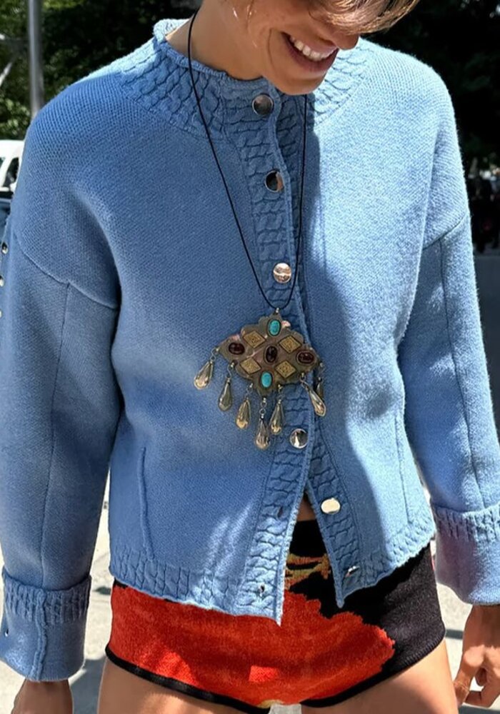 Never Fully Dressed Studded Cardigan