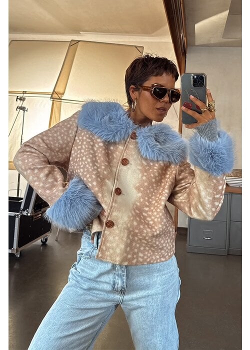 NEVER FULLY DRESSED Never Fully Dressed Deer Print Jacket