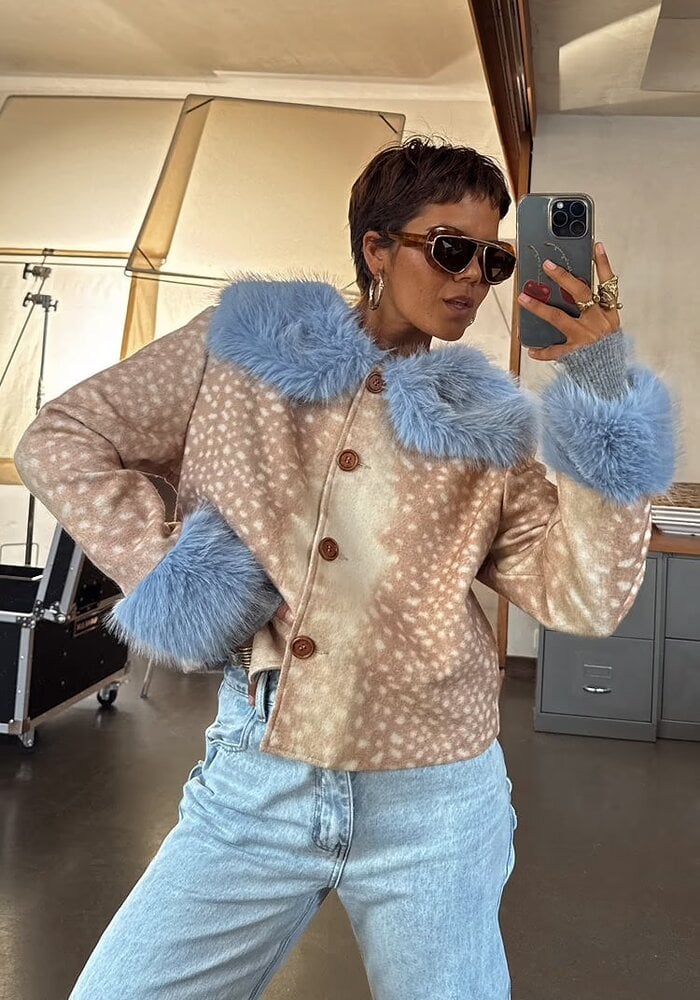 Never Fully Dressed Deer Print Jacket