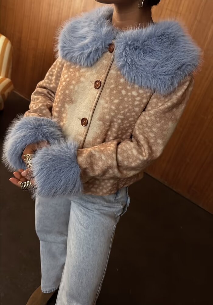 Never Fully Dressed Deer Print Jacket