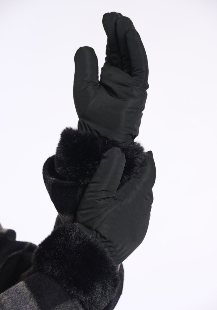 Rino & Pelle Omaire Faux Fur Trim Gloves