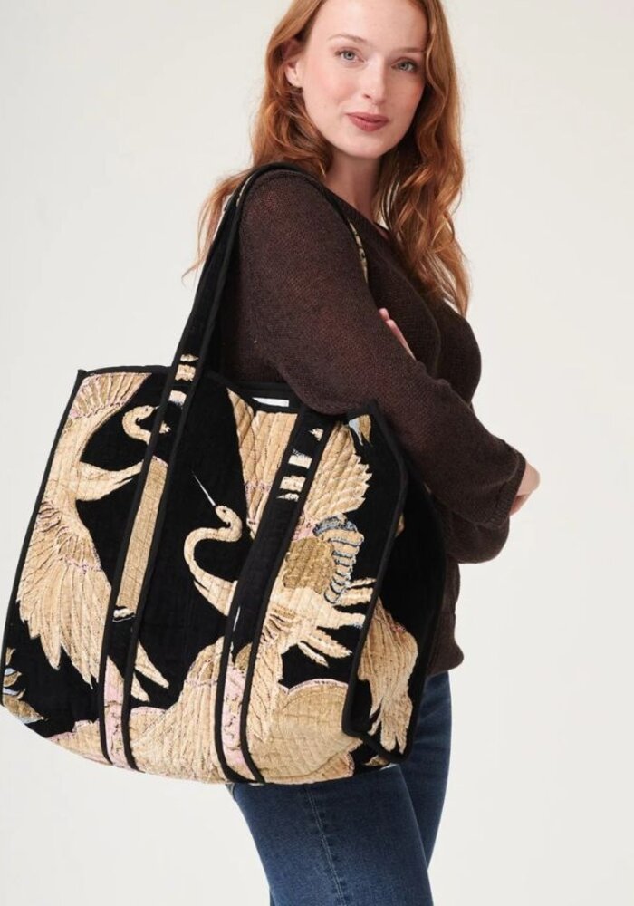 One Hundred Stars Velvet Tote Bag