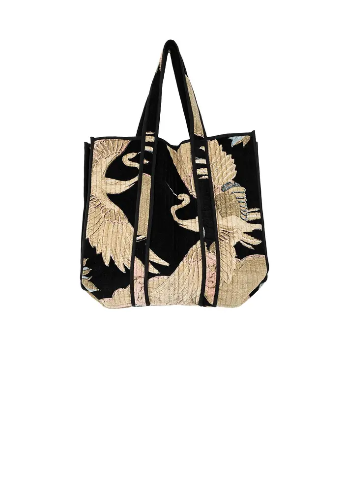 One Hundred Stars Velvet Tote Bag