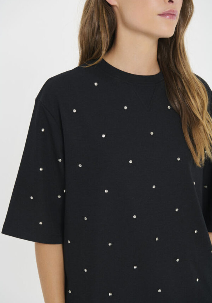Saint Tropez Noreen Diamond Stud Oversized T-Shirt